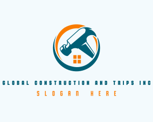 Renovation Hammer Contractor Logo