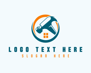 Construction - Renovation Hammer Contractor logo design