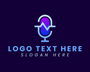 Messaging - Music Audio Mic logo design