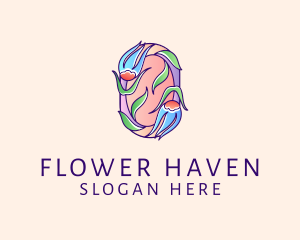 Feminine Flower Garden logo design