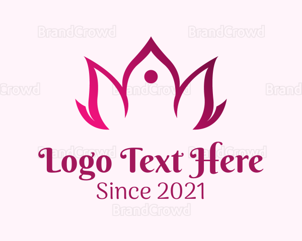 Wellness Yoga Flower Logo