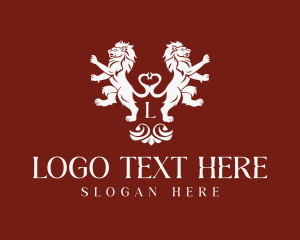 Heritage - Wild Luxury Lion logo design