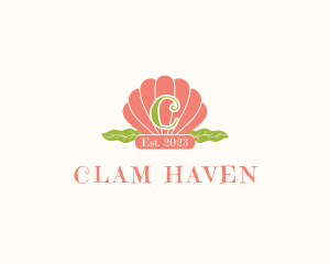 Clam - Ocean Clam Shell logo design