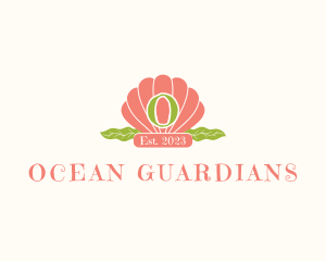 Ocean Clam Shell logo design