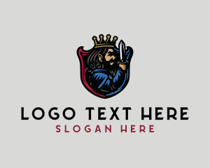 Dagger - Medieval Warrior King logo design