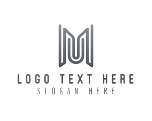 Software - Tech Marketing Letter M logo design