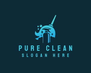 Disinfect - Disinfectant Cleaning Spray logo design