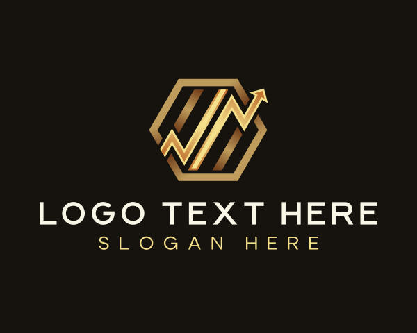 Marketing - Marketing Investment Graph logo design