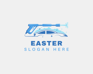 Cleaning Service - Car Pressure Water logo design