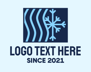 Snowflake - Winter Cooling Ventilation logo design