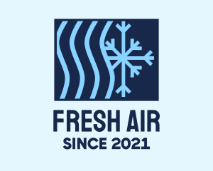 Winter Cooling Ventilation  logo design