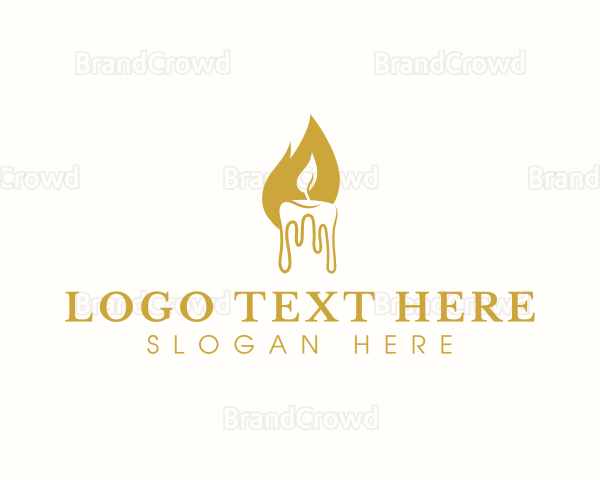 Flame Wax Candle Logo