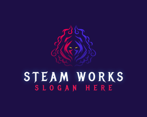 Steam - Ninja Clan Steam logo design