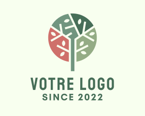 Multicolor Tree Park logo design