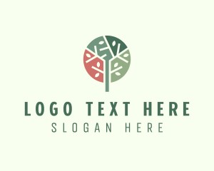 Multicolor Tree Park logo design