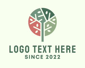 Tree - Multicolor Tree Park logo design