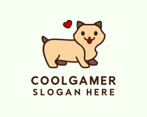 Dog Kennel Heart Logo