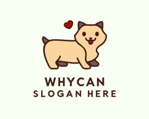 Dog Kennel Heart Logo