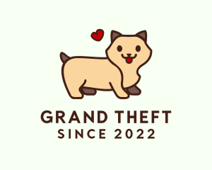 Character - Dog Kennel Heart logo design