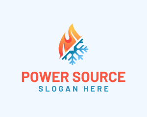 Fuel - Fuel Flame Snow Energy logo design