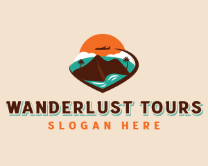 Island Plane Tourism logo design