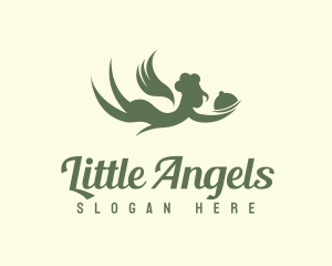 Flying Angel Restaurant logo design