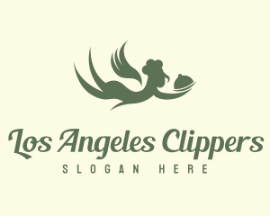 Flying Angel Restaurant logo design