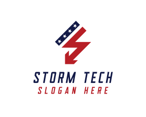 Storm - USA Thunder Arrow logo design