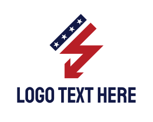 Usa - USA Thunder Arrow logo design