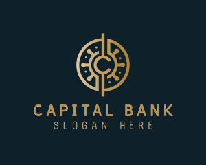 Bank - Digital Cryptocurrency Bank logo design