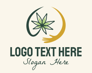 Natural Cannabis Hand Logo