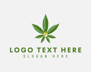 Hemp Oil - Medical Cannabis Oil logo design