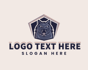 College - Angry Wolf Gaming Avatar logo design