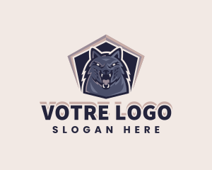 Blue - Angry Wolf Gaming Avatar logo design