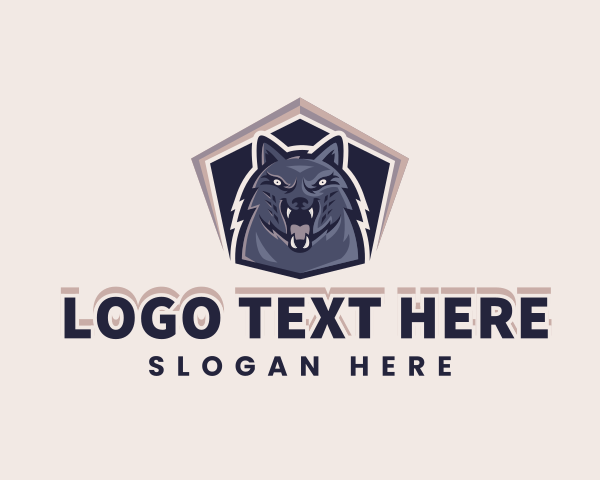 Indigo - Angry Wolf Gaming Avatar logo design