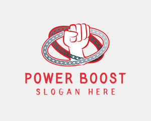 Red Rebel Power logo design