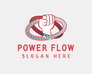 Red Rebel Power logo design