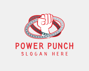 Red Rebel Power logo design