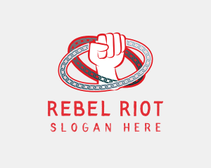 Protest - Red Rebel Power logo design