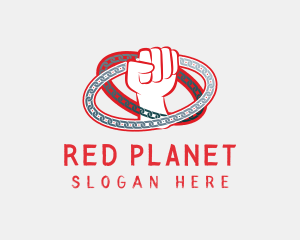 Red Rebel Power logo design