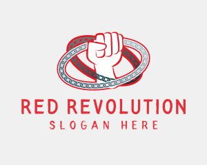 Red Rebel Power logo design