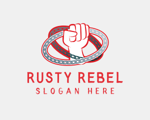 Red Rebel Power logo design