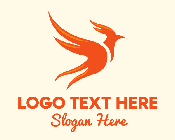 Avian - Legendary Fiery Phoenix logo design