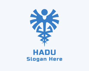 Clinic - Medical Hospital Caduceus logo design