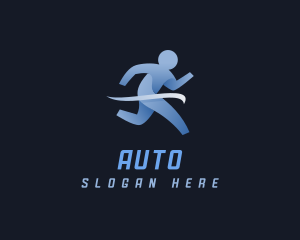 Athlete Marathon Runner Logo