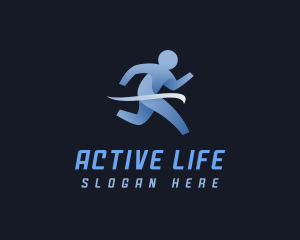 Athletics - Athlete Marathon Runner logo design