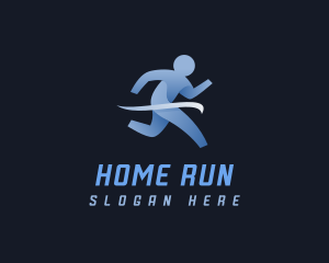 Athlete Marathon Runner logo design