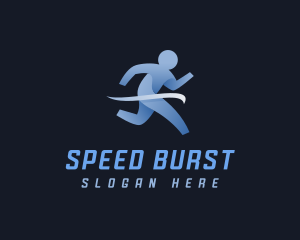 Sprinting - Athlete Marathon Runner logo design