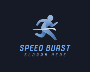 Athlete Marathon Runner logo design