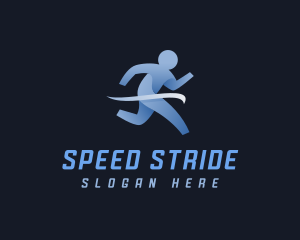 Athlete Marathon Runner logo design